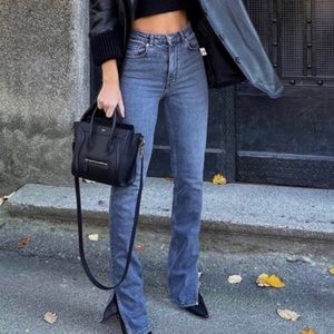 Zara split hem The Skinnt high waist jeans NEW